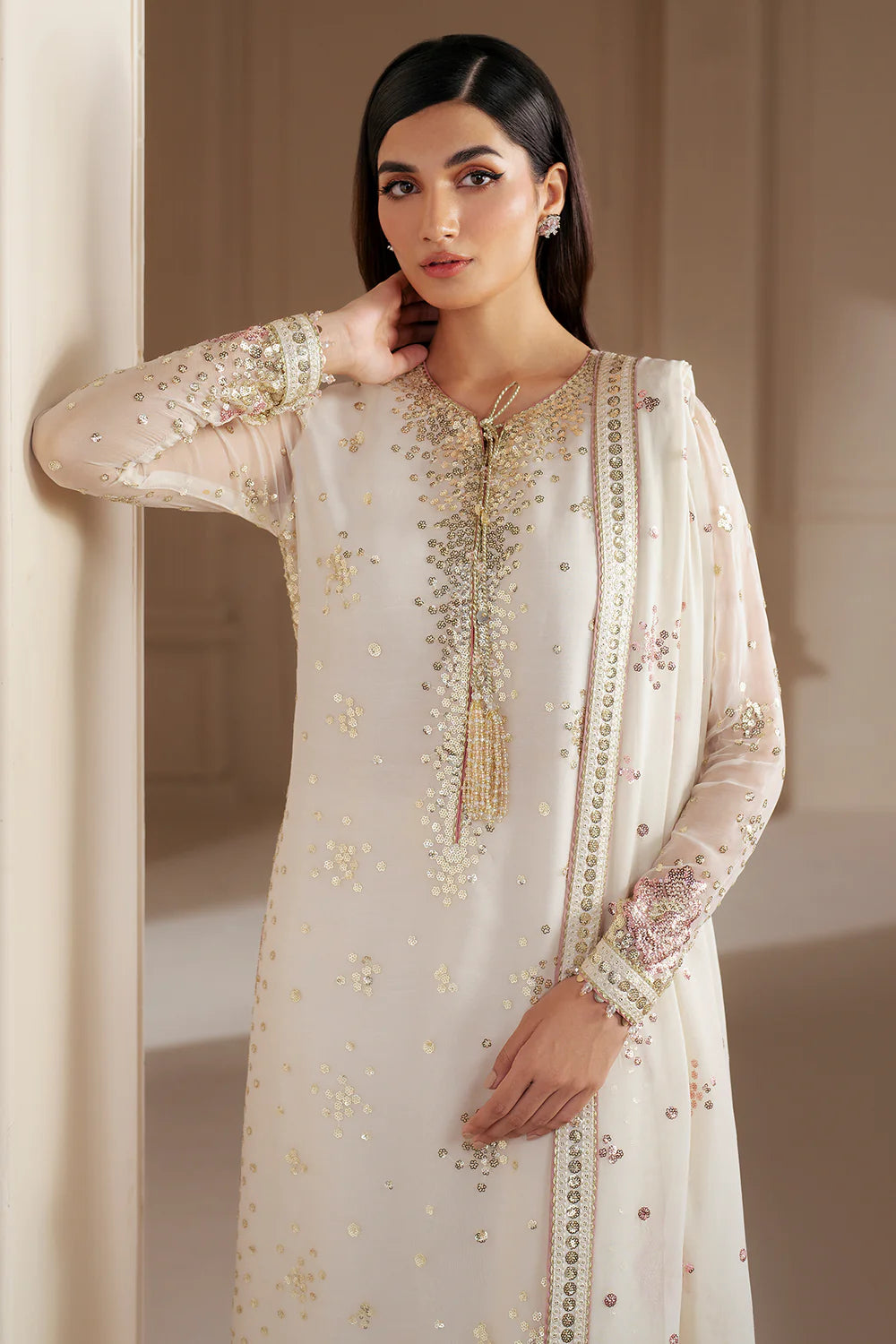 EMBROIDERED CHIFFON UC-3069