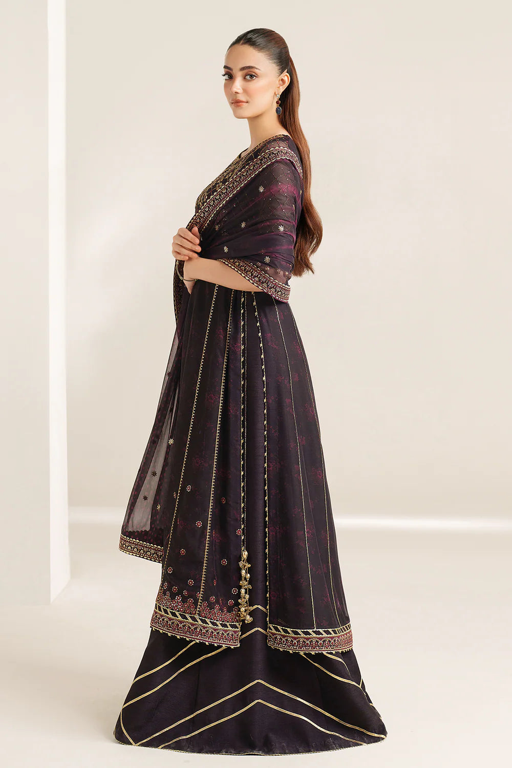 EMBROIDERED CHIFFON UC-3111